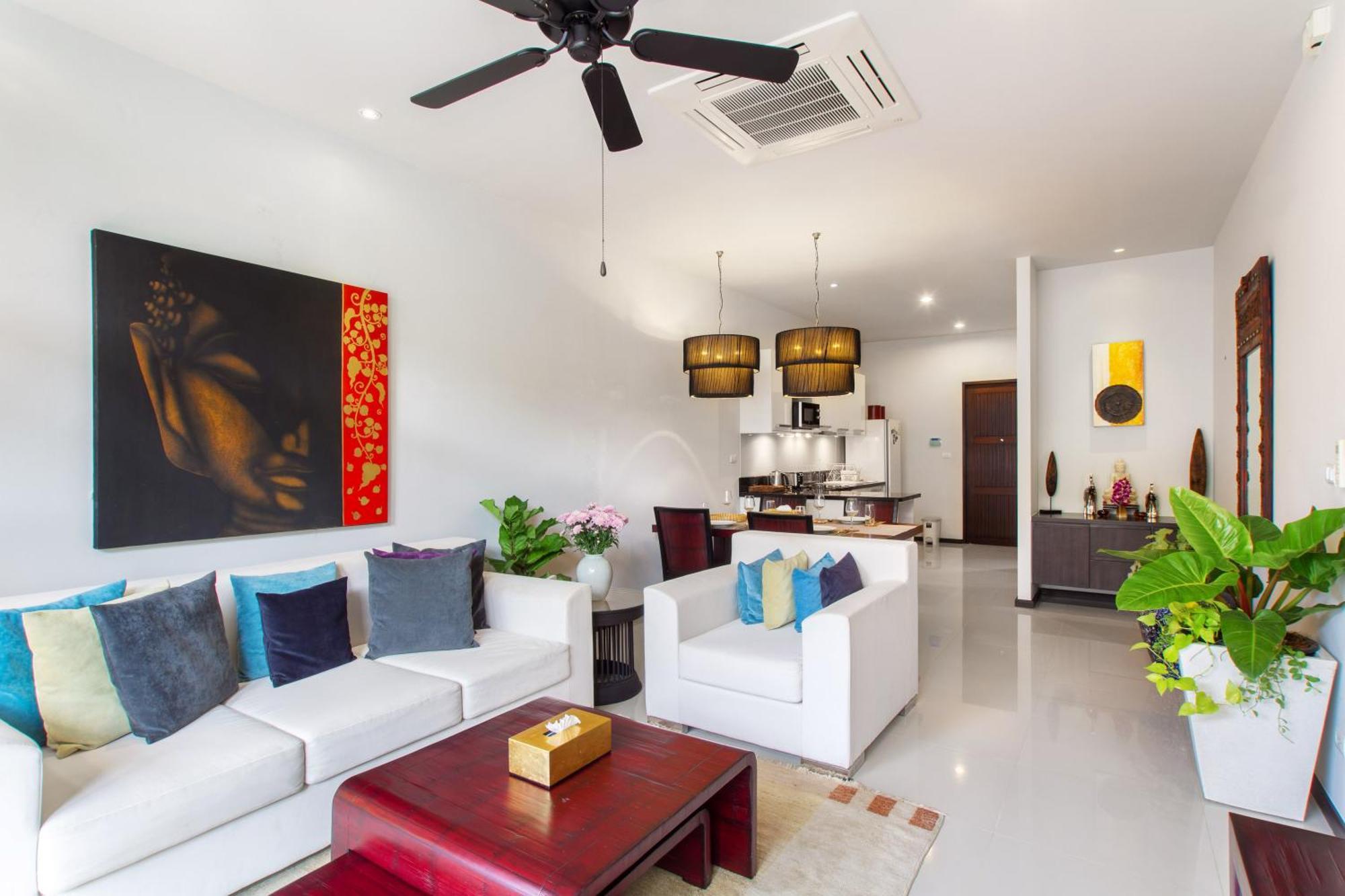 Vila Stylish 3br Pool Onyx H4, Gated Residence, Near Rawai & Naiharn Ban Saiyuan
